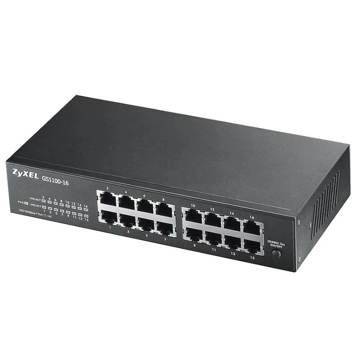 Zyxel GS1100-16 v3 Switch 16xGbE no gest Desk/Rack 3