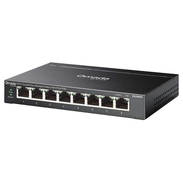 TP-Link ES208GP Switch 8xGbE PoE+ Acero Desktop 2