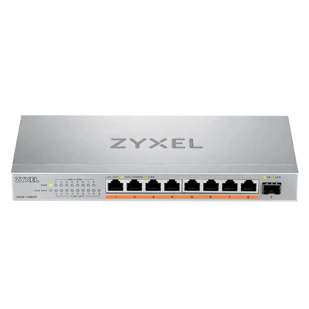 Zyxel XMG-108 Switch 5x2,5G 1 SFP+ PoE++ Desktop 3