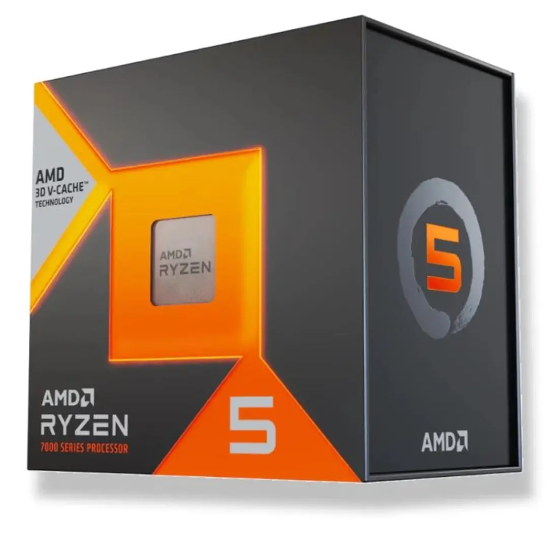 AMD RYZEN 5 7500X3D 4.5G 102M 6C AM5 BOX Sin Venti 1