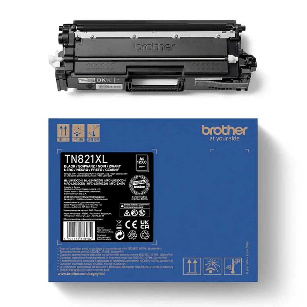 Brother Tóner TN821BKXL Negro 3