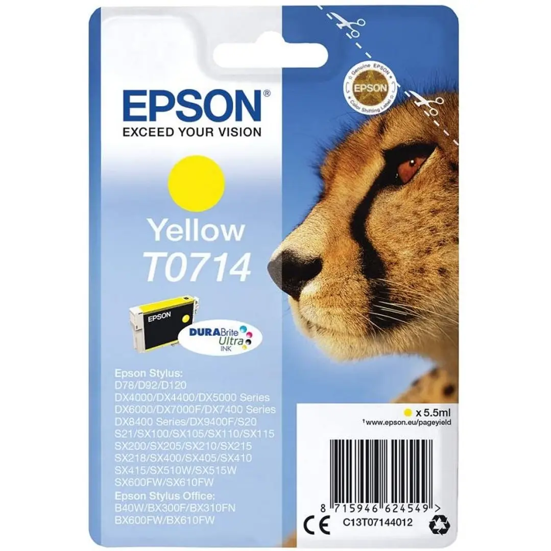 Epson Cartucho T0714 Amarillo 1