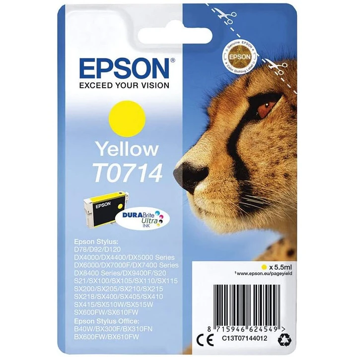 Epson Cartucho T0714 Amarillo 1