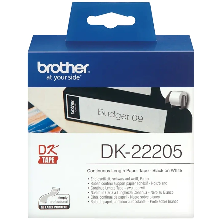Brother Cinta DK22205 Papel Térmico continuo 62mm 1