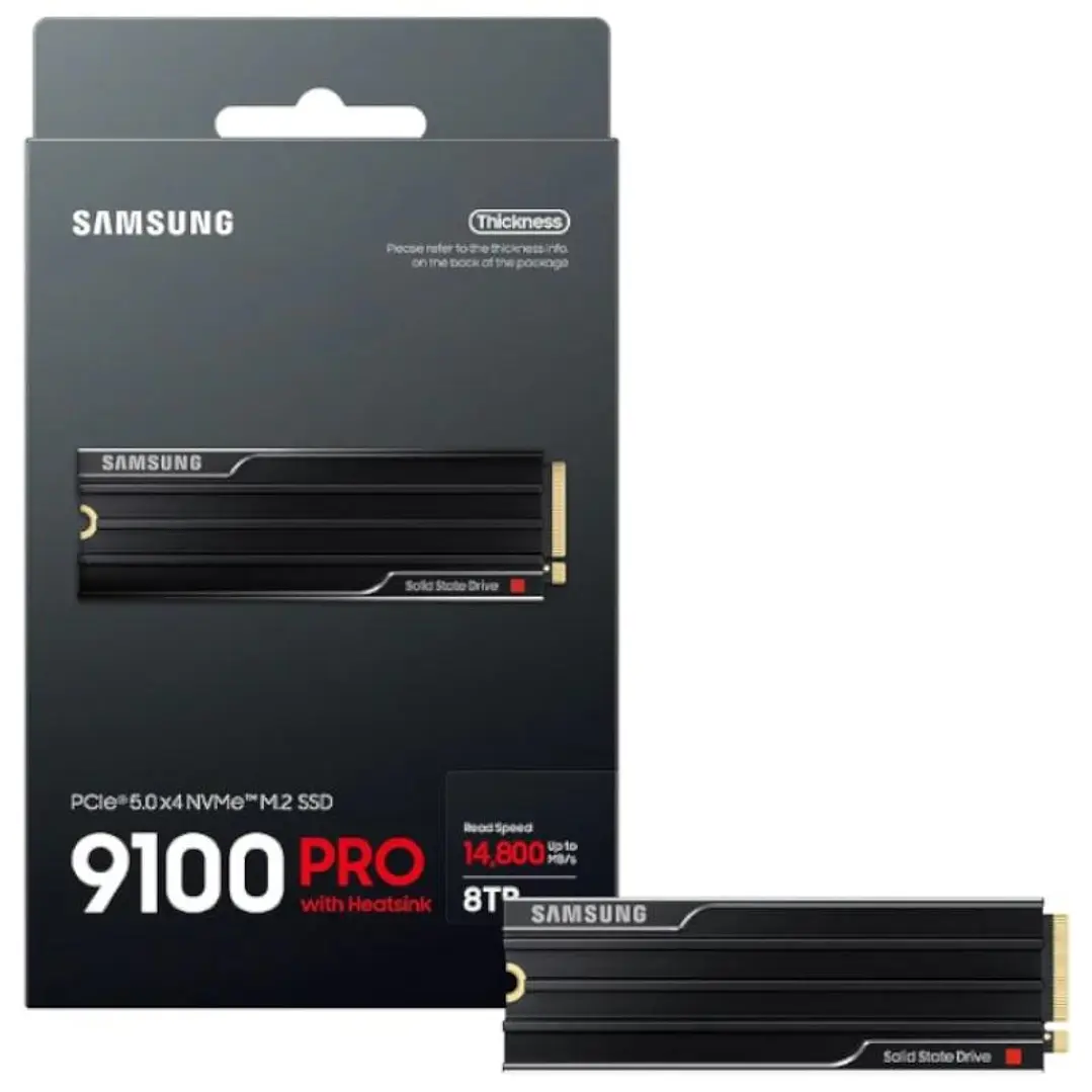 Samsung 9100 PRO HS SSD 8TB PCIe 5.0 14800 MB-s 1