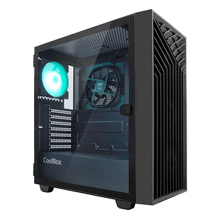 Coolbox Caja Gaming ATX GA300 GRIDLINE Black