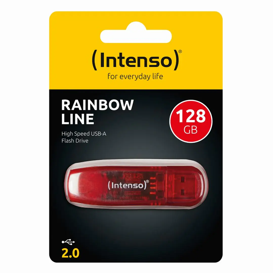 Intenso 3502491 Lápiz USB 2.0 Rainbow 128GB Rojo 3