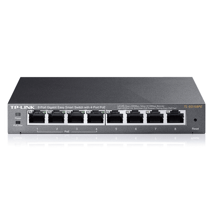 TP-LINK TL-SG108PE Switch 8xGB 4xGB PoE 1