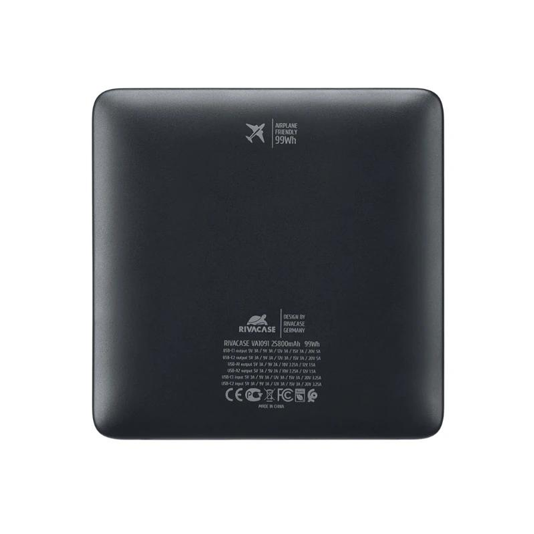 RIVACASE VA1091 powerbank 25800mAh Turbo PD 100W 4