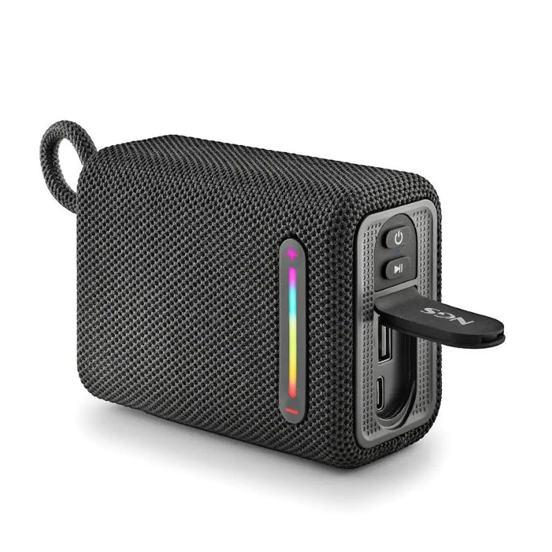 NGS Altavoz Rollerfuria1 BT RGB IPX6 Negro 15W 2