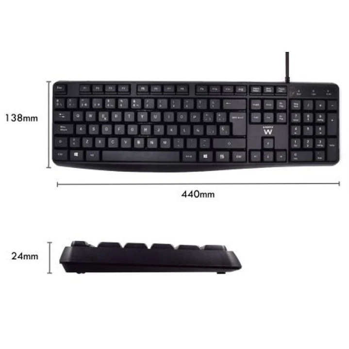 Ewent EW3006 kit teclado+ raton escrit. silenciosa 4