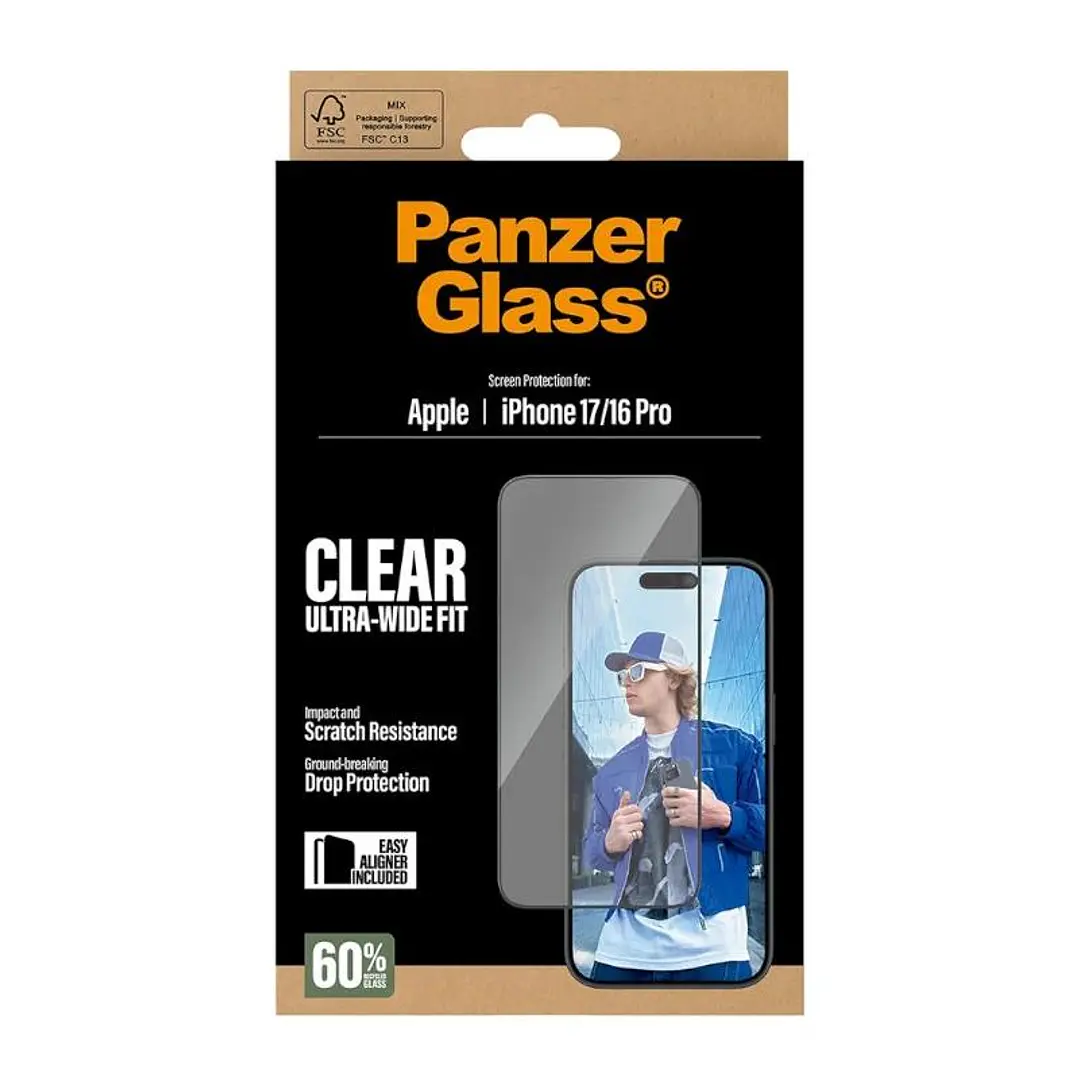 PanzerGlass Screen Protector iPhone 16Pro-17 4