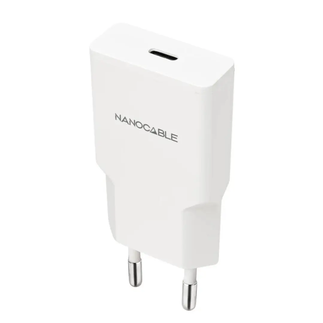 Nanocable Cargador USB-C/PD 20W   Blanco 1
