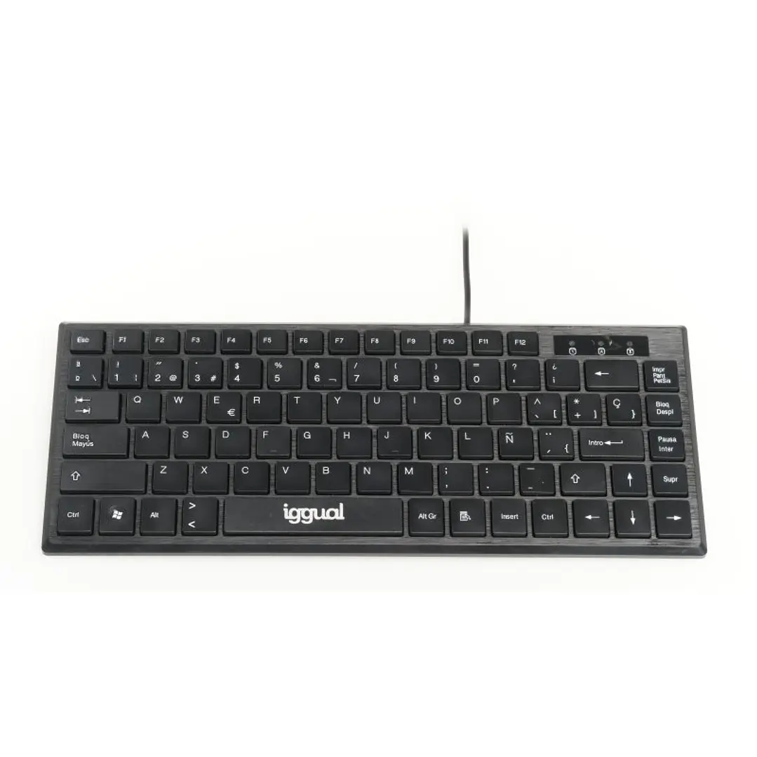 iggual Teclado USB compacto TKL Slim TKL-USB negro 1