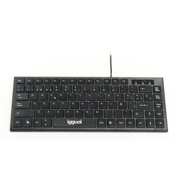 iggual Teclado USB compacto TKL Slim TKL-USB negro 1