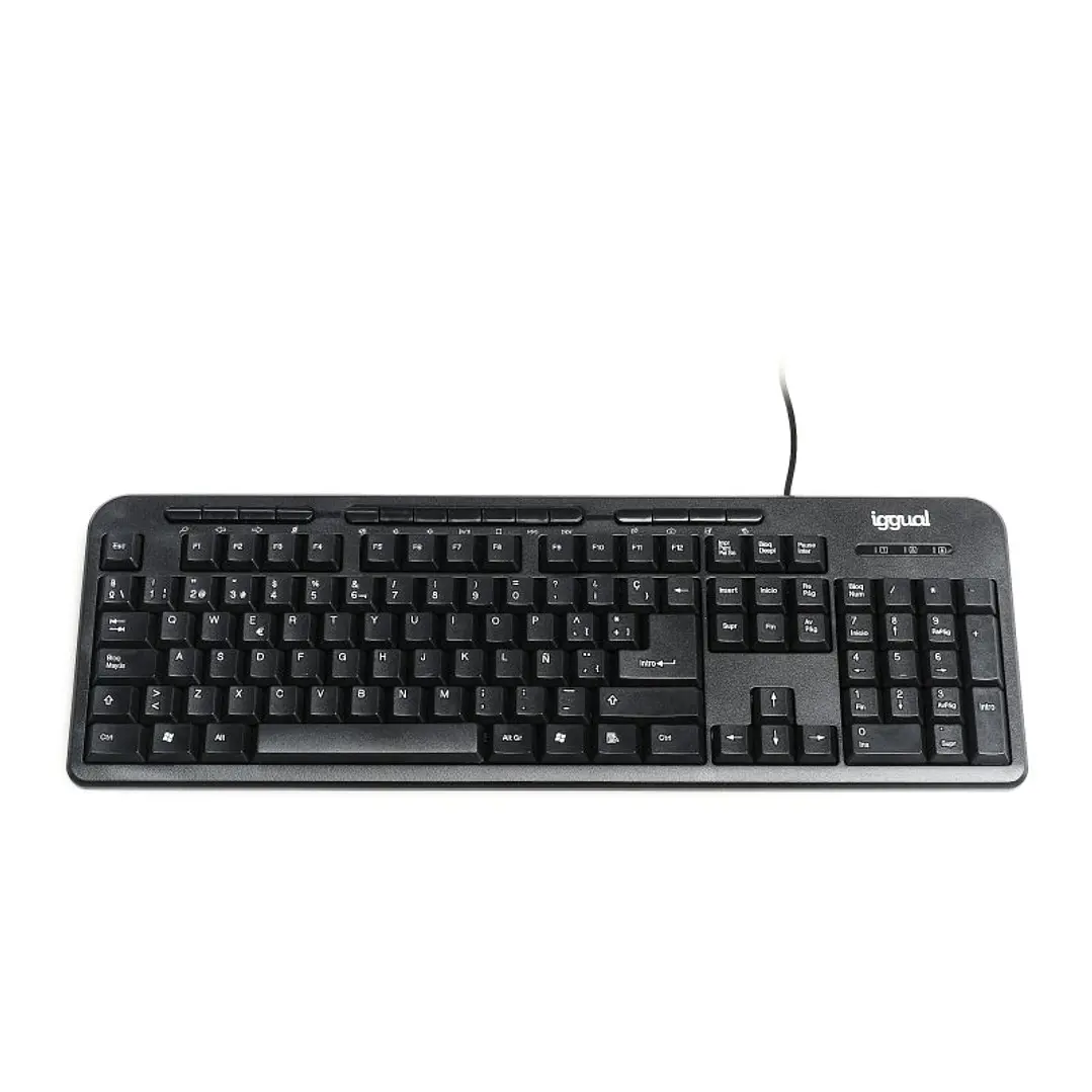 iggual Teclado multimedia CK-BASIC-120T negro 1