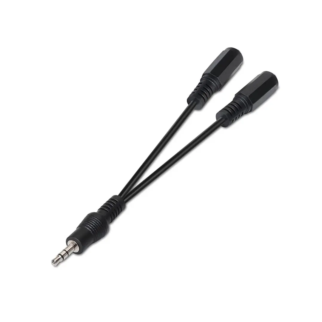 Nanocable Cable Audio Estéreo 2Jack 3.5H Jack 3.5M 3