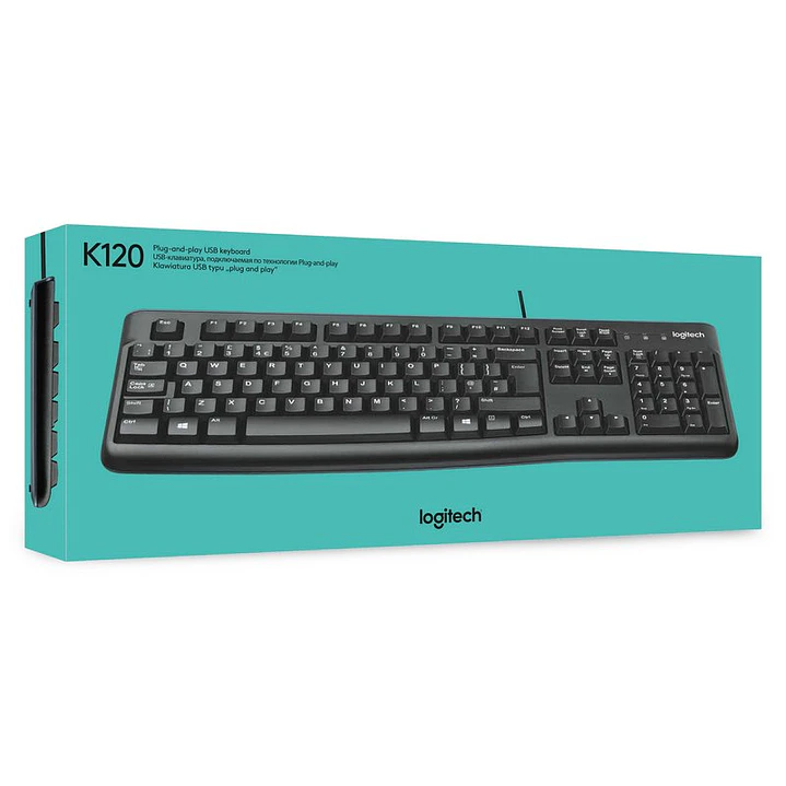 Logitech Teclado K120 OEM USB 4
