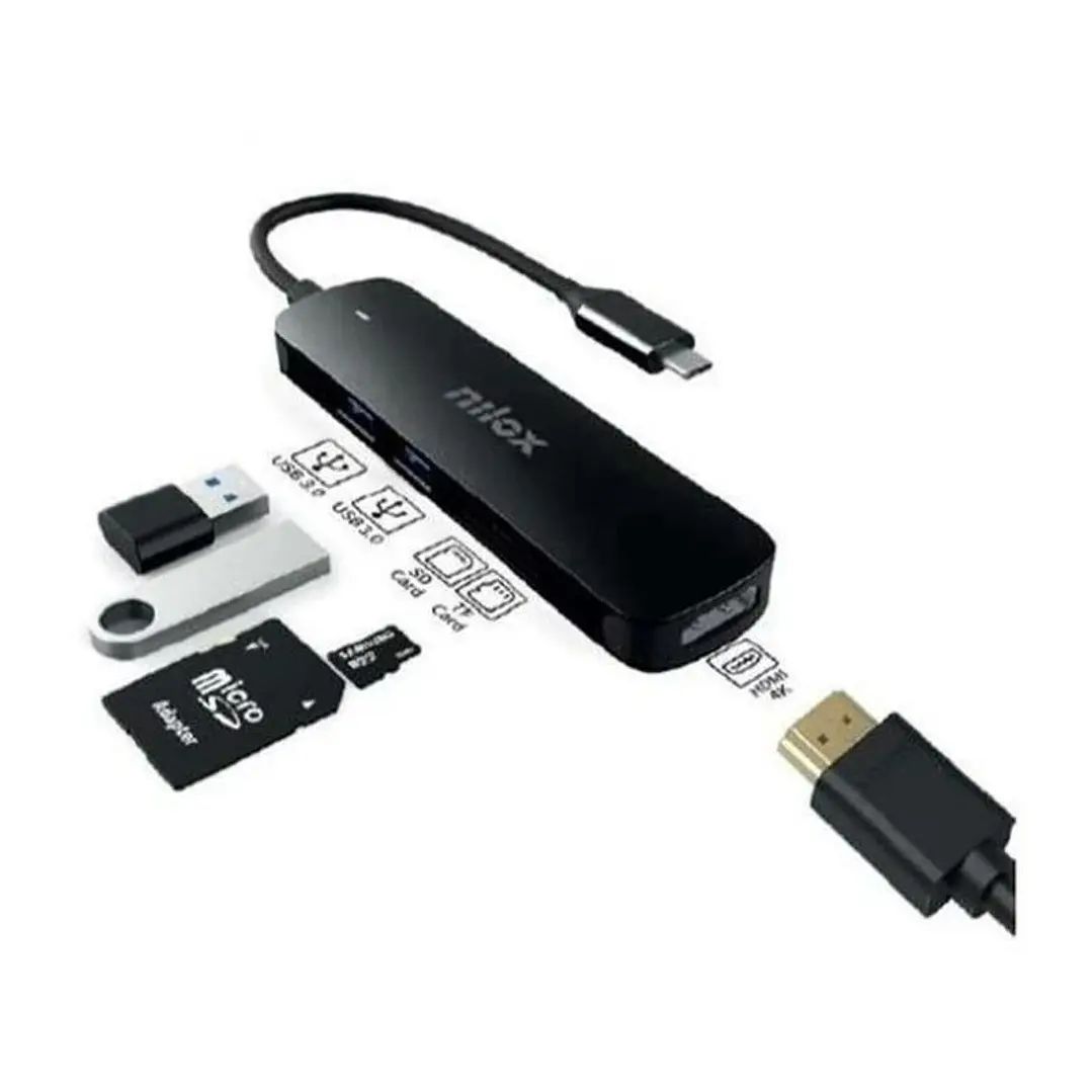 Nilox NXDSUSBC05 Adaptador USB-C 5 en 1 1