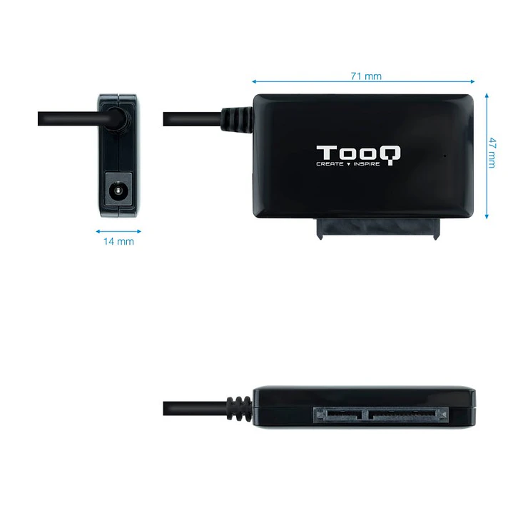 Tooq Adaptador USB 3.0 para discos 2,5
