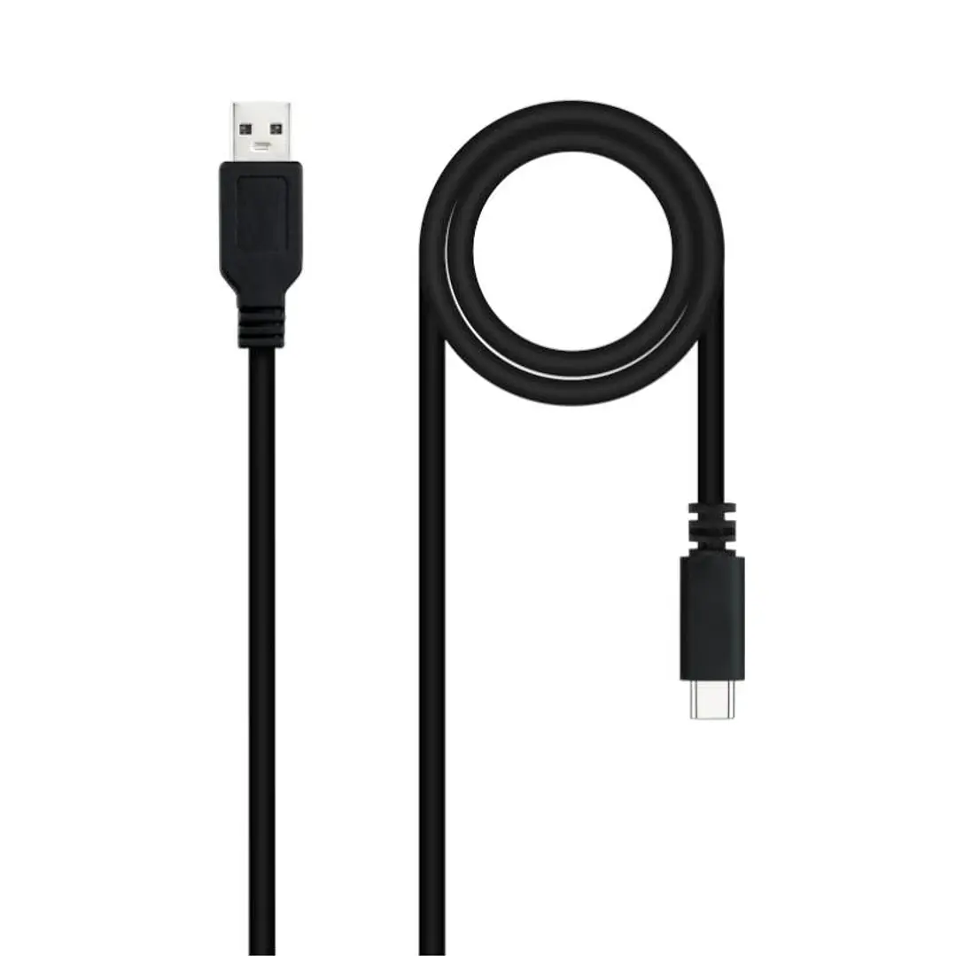 Nanocable Cable USB 2.0 3A USB-C-M/M 1.5M Negro 1