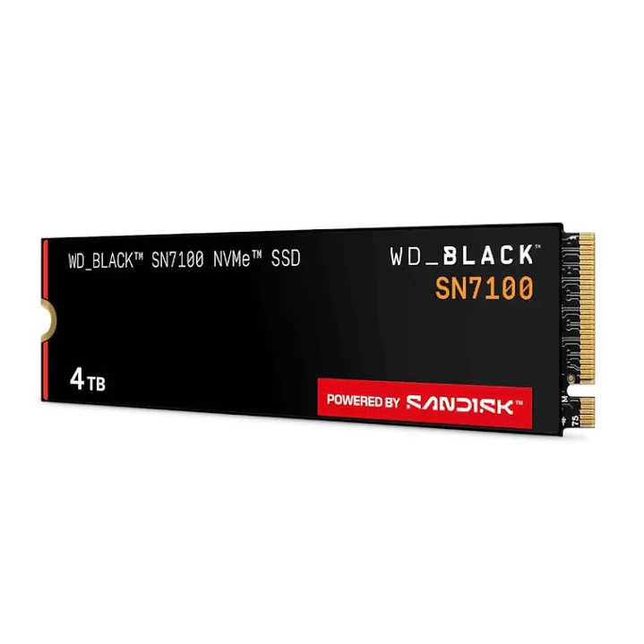 WD Black SN7100 SSD 4TB PCIe Gen4x4 7250MB-s 2