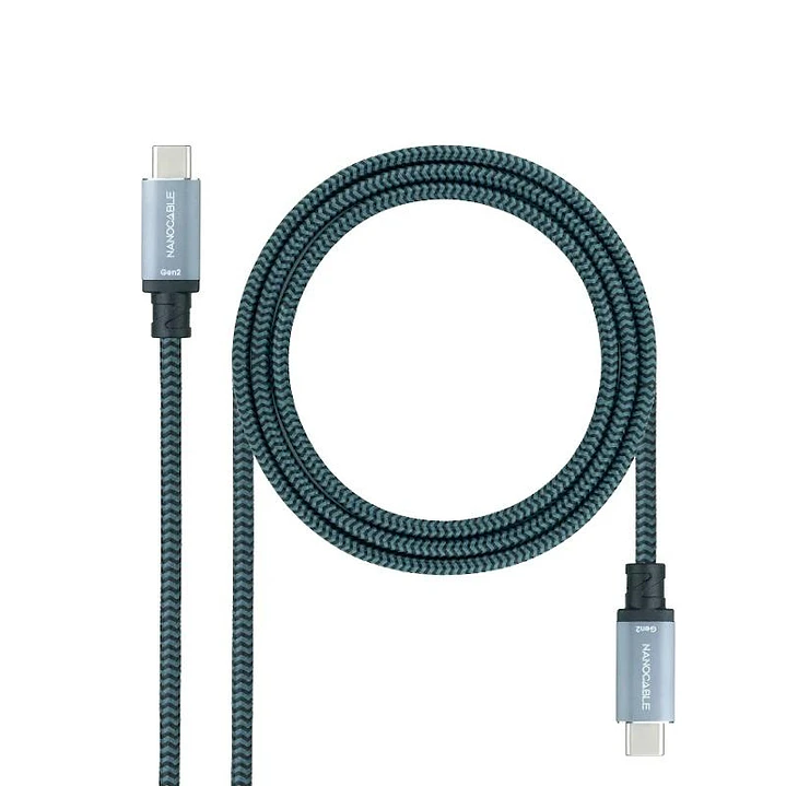 Nanocable Cable USB 3.1GEN2 5A USB-C/M-USB-C/M 2 M 1