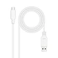 Nanocable Cable USB 2.0 3A USB-C-M/M 2M Blanco - Miniatura 3