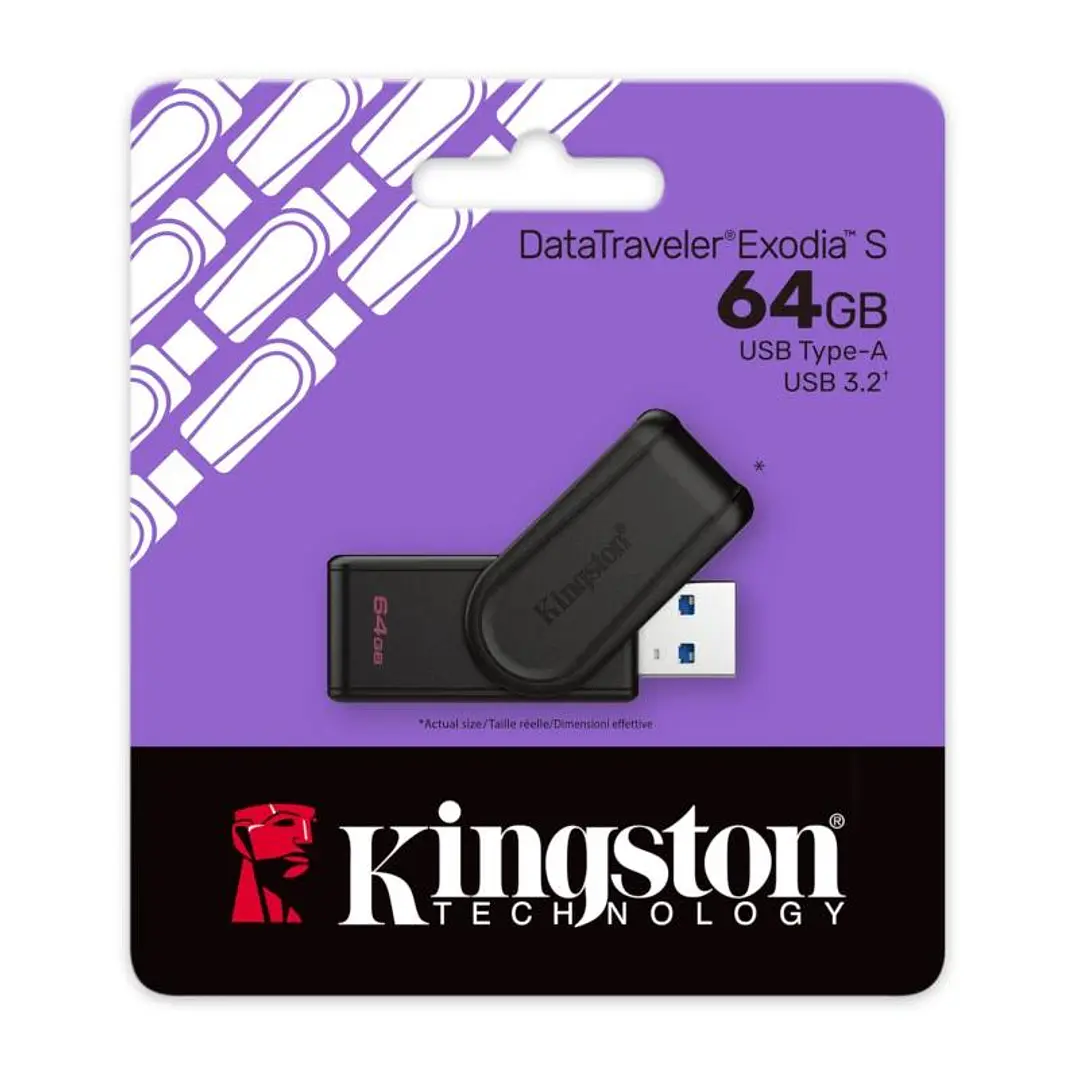 Kingston DataTraveler Exodia S 64GB USB 3.2 Gen 1 3