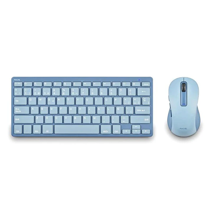 NGS KIT TECLADO Y RATON MULTIFUNCION RECARG AZUL 3