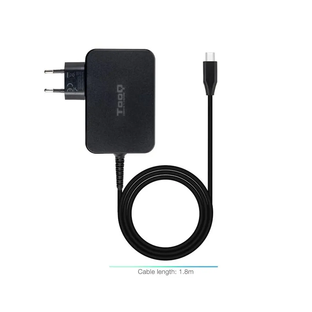 Tooq Cargador portátil GAN USB-C PD 100W Negro 1