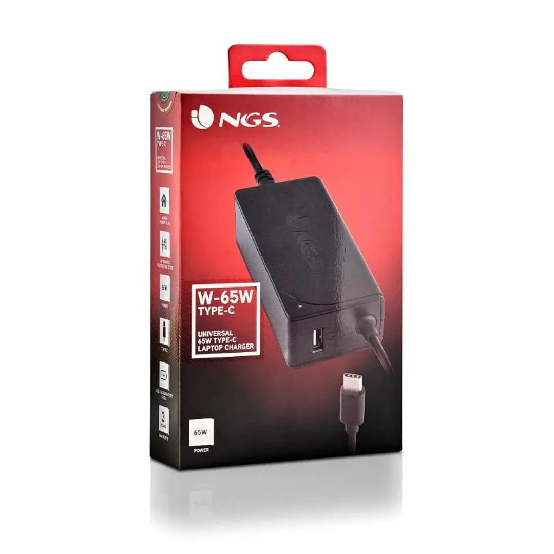 NGS CARGADOR PARA PORTATIL 65W USB C 20V/3,25A 4