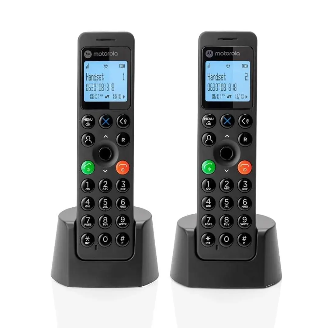 MOTOROLA DOT202 teléfono DECT DUO Negro 1