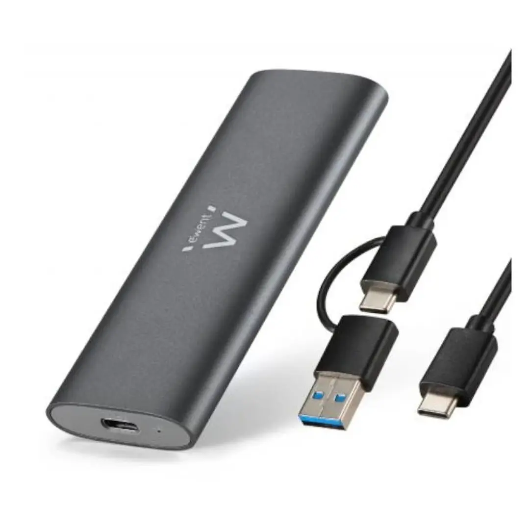 EWENT Carcasa USB 3.2 Gen 2 M.2 NVMe & SATA PCIe 1