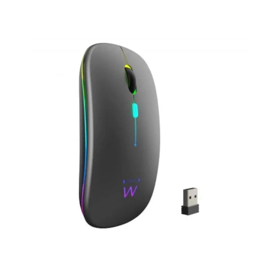 EWENT Ratón Inalámbrico Recarg. Dual  BT/WIFI, RGB 1