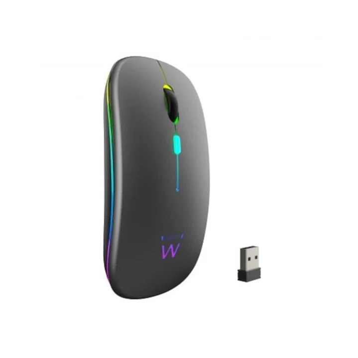 EWENT Ratón Inalámbrico Recarg. Dual  BT/WIFI, RGB 1