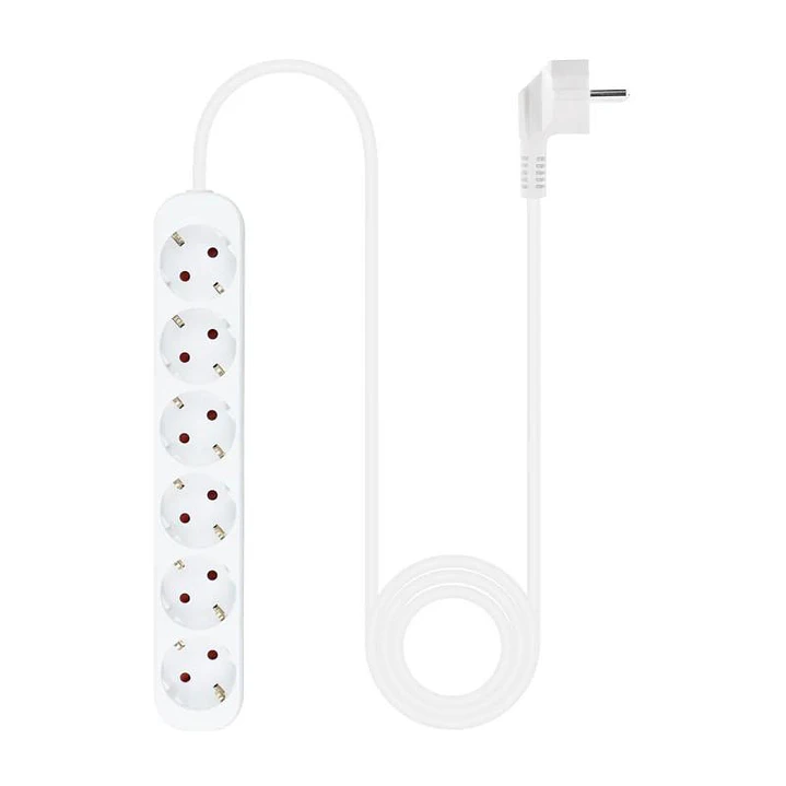 Nanocable Regleta de Enchufes 6 Tomas 1.4 m Blanco 3