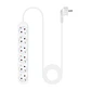 Nanocable Regleta de Enchufes 6 Tomas 1.4 m Blanco - thumbnail 3