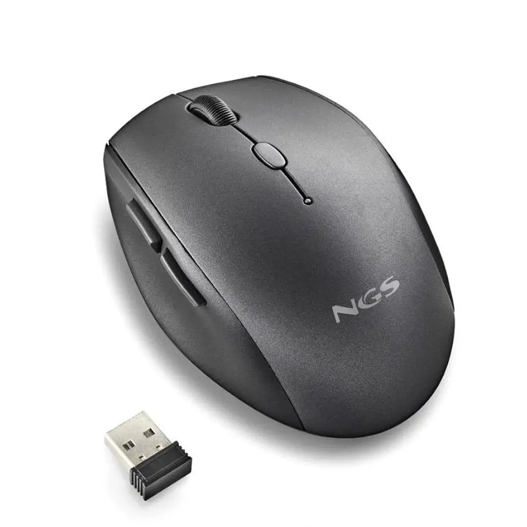 NGS RATON INALAMBRICO CON TECLAS SILENCIOSAS NEGRO 3