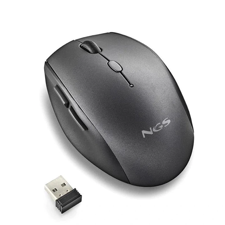 NGS RATON INALAMBRICO CON TECLAS SILENCIOSAS NEGRO 3