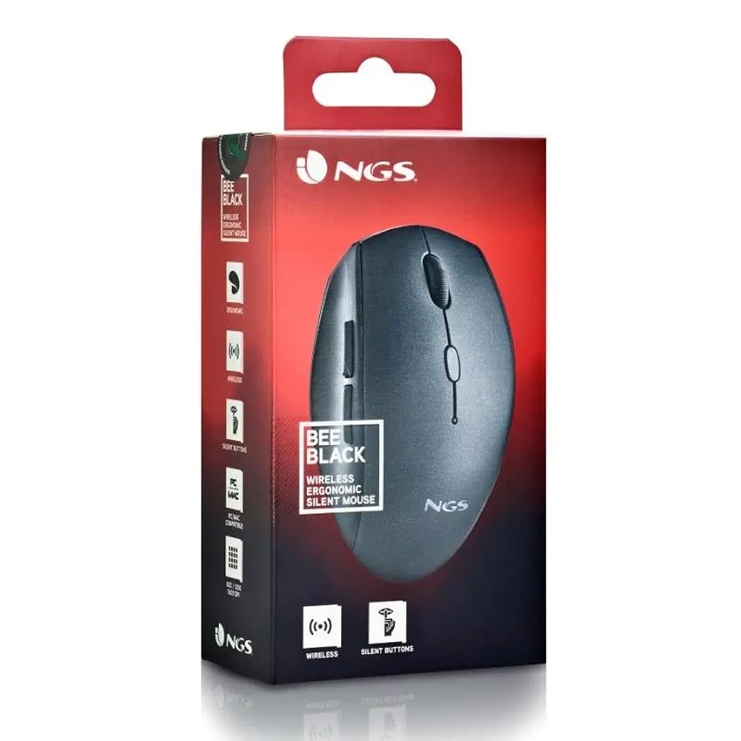 NGS RATON INALAMBRICO CON TECLAS SILENCIOSAS NEGRO 4