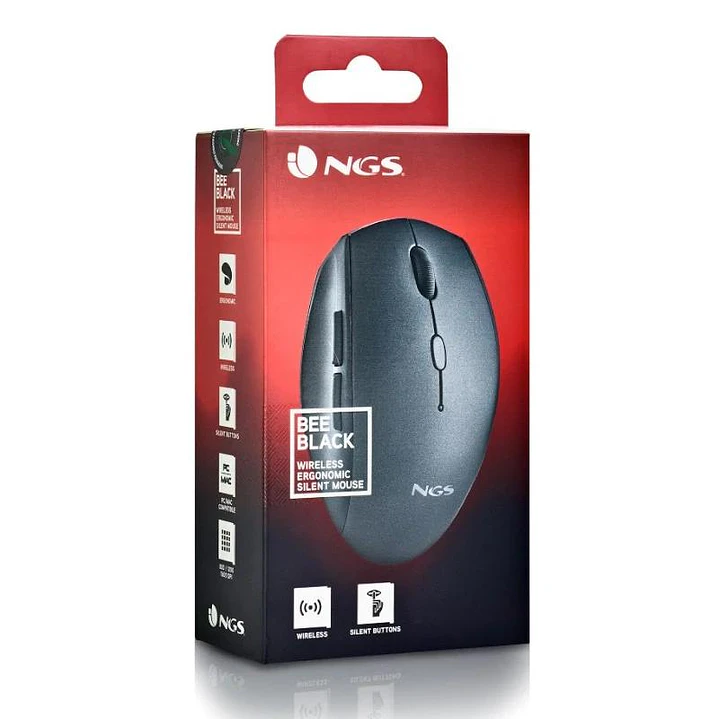 NGS RATON INALAMBRICO CON TECLAS SILENCIOSAS NEGRO 4