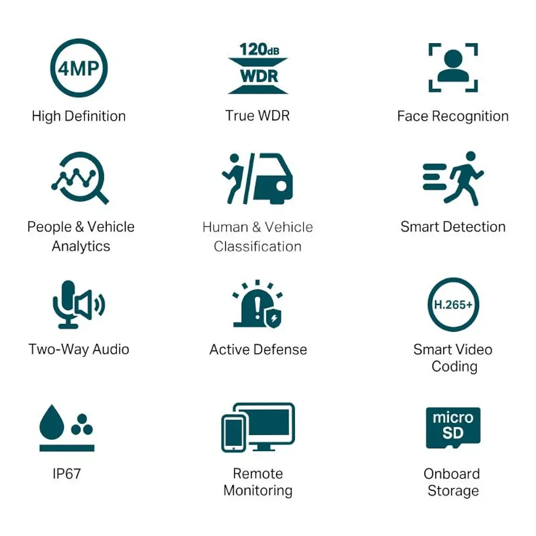 VIGI Cámara IP Bullet C340S 4MP Plástico Full-Colo 2