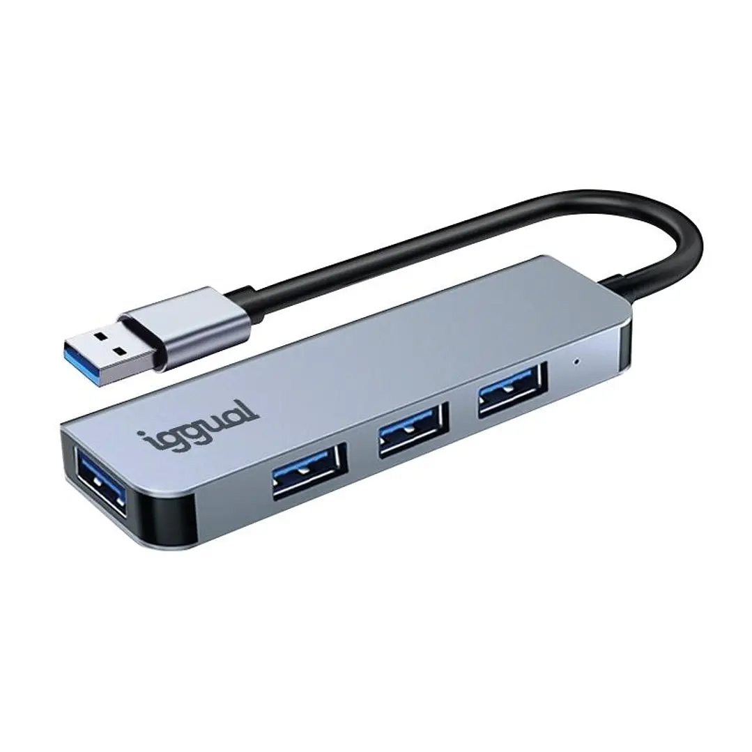 iggual Hub USB-A 3.0 x 4 puertos USB-A 3.0 1