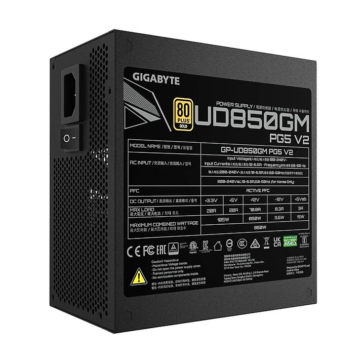 Gigabyte Fuente Alimentación GP-UD850GM PG5 V2 4