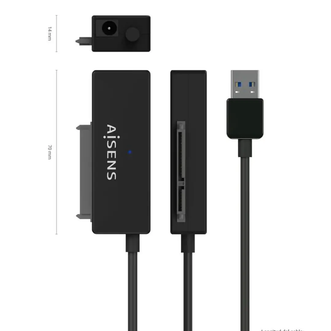 Aisens Adaptador SATA a USB-A 3.0 Discos 2.5/3.5 3