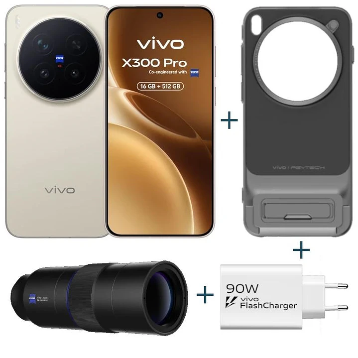 VIVO X300 Pro Brown + funda + Teleobjetivo + ch90w 1