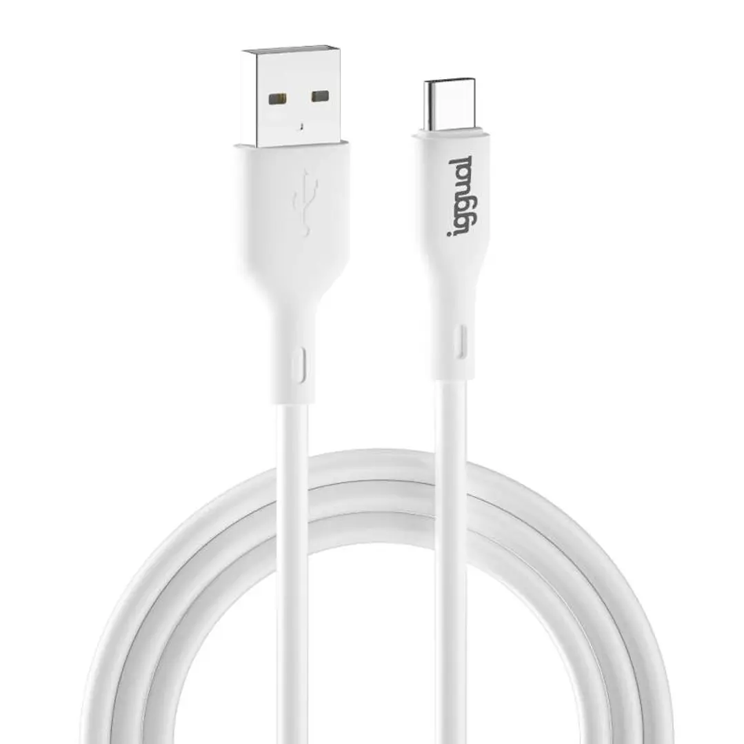 iggual Cable USB-A/USB-C 100 cm blanco Q3.0 3A 1