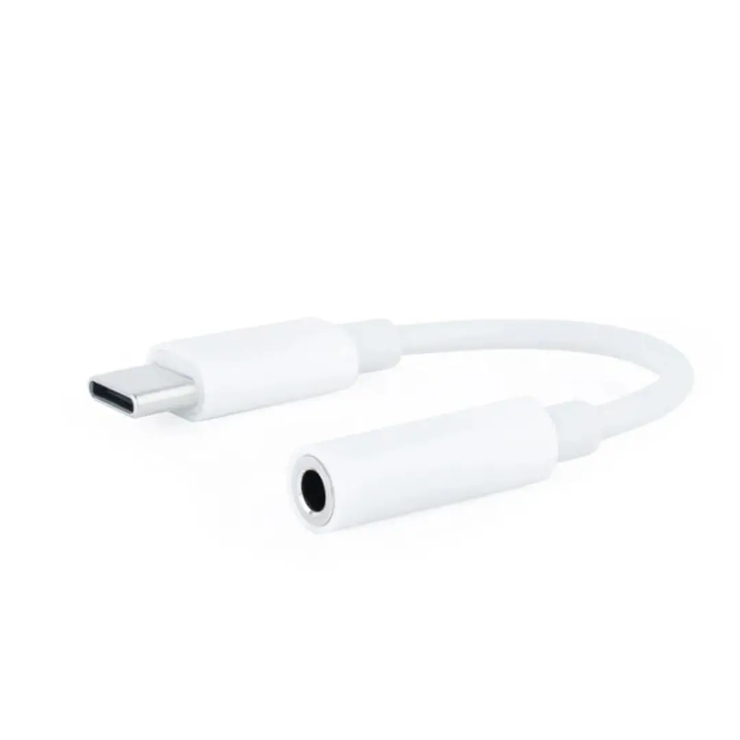 Nanocable Adaptador Audio USB-C-M a Jack-H, Blanco 1
