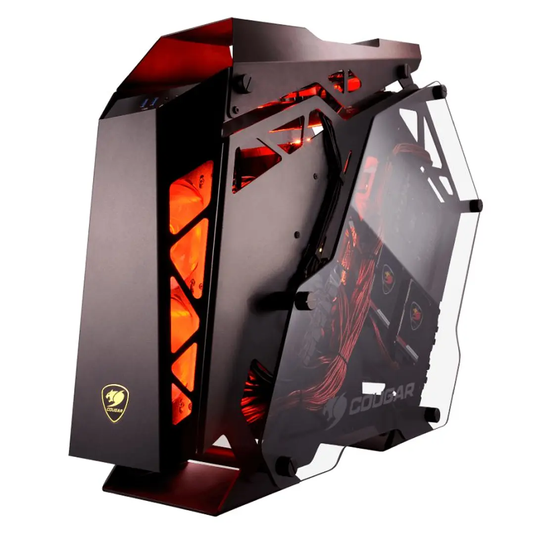 Cougar Caja Miditorre Conquer Cristal Templado 4